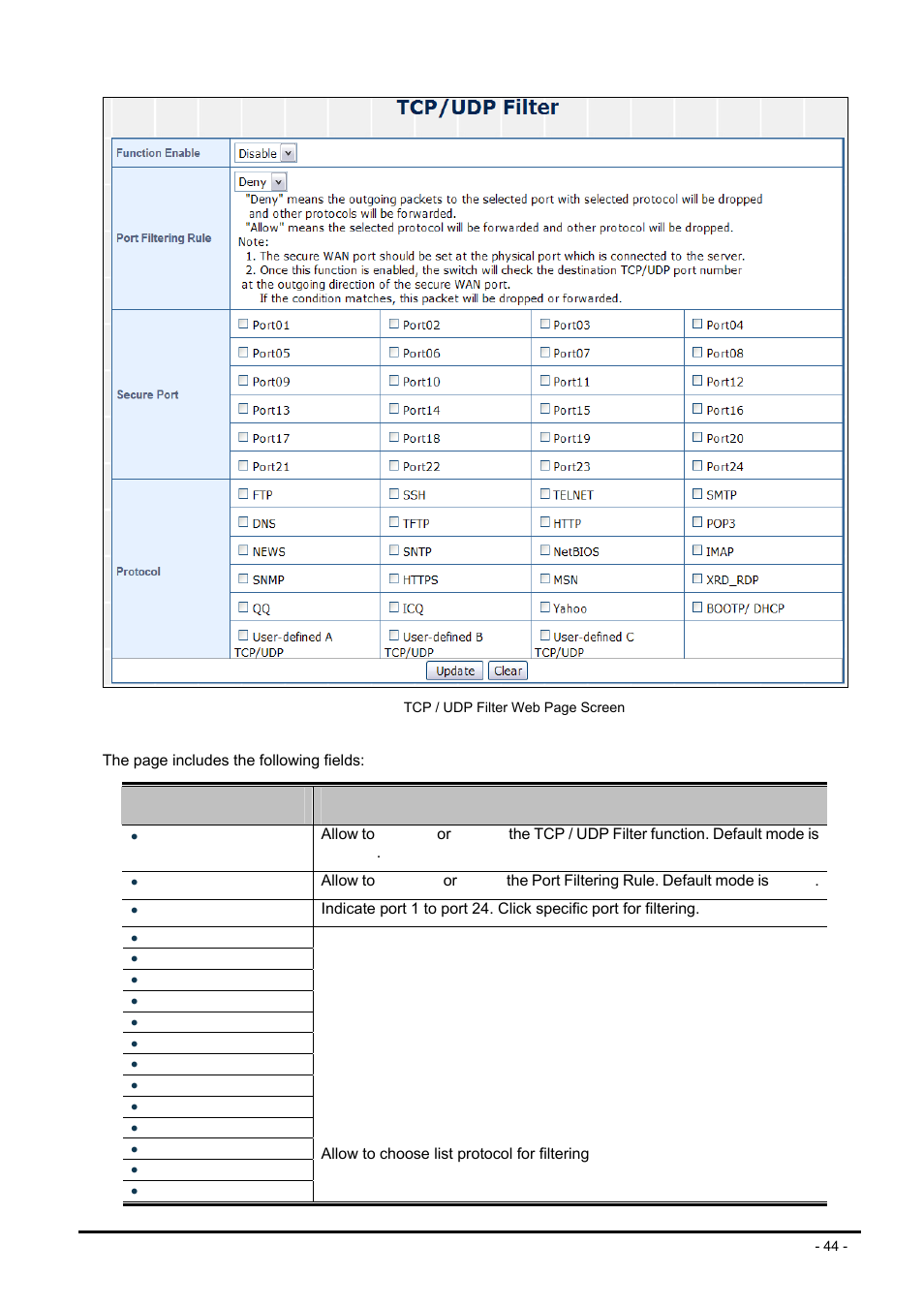 PLANET FNSW-2400PS User Manual | Page 44 / 70