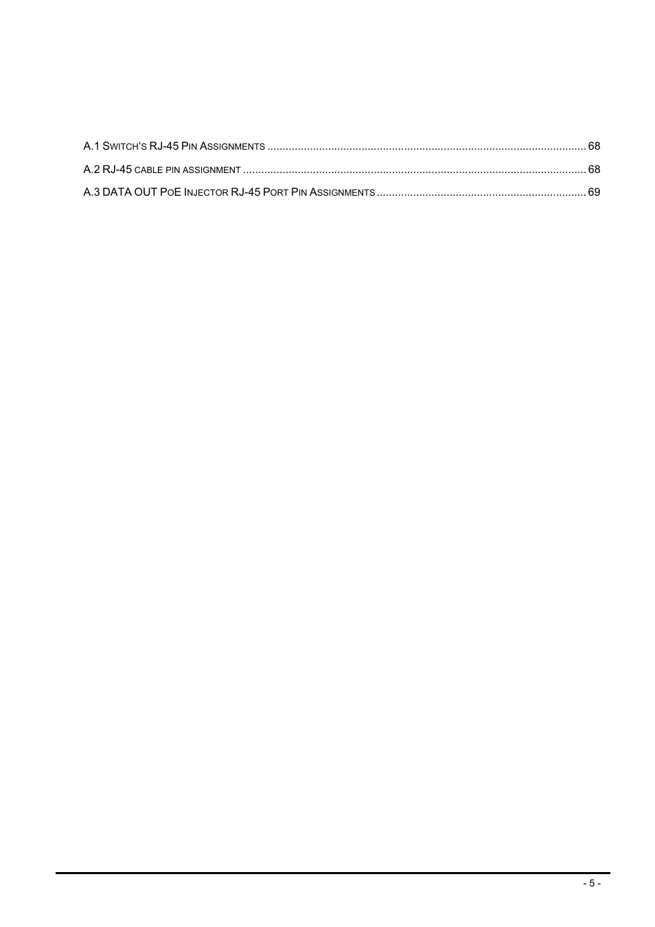 Troubleshooting appendix a networking connection | PLANET FNSW-2400PS User Manual | Page 5 / 70
