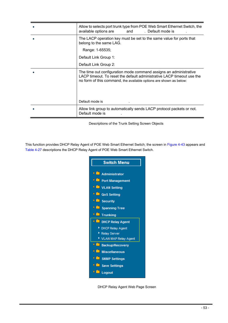 9 dhcp relay agent, Dhcp, Elay | Gent | PLANET FNSW-2400PS User Manual | Page 53 / 70