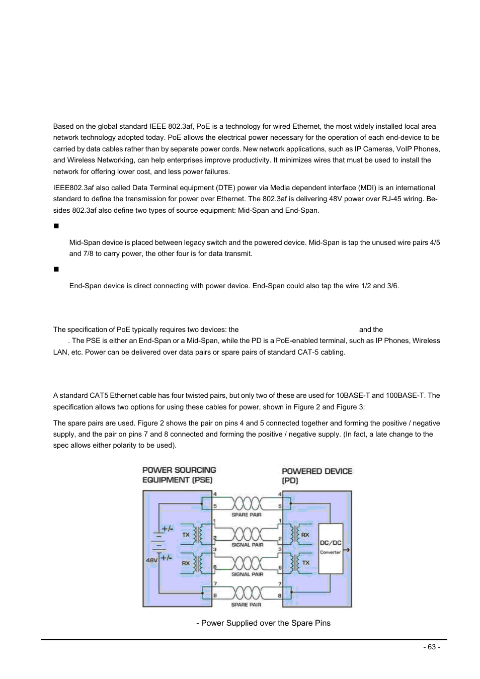 Power over ethernet overview, What is poe | PLANET FNSW-2400PS User Manual | Page 63 / 70