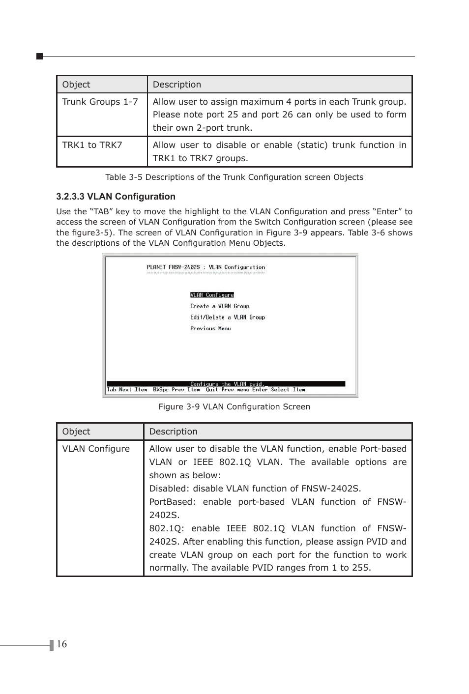 PLANET FNSW-2402S User Manual | Page 18 / 39