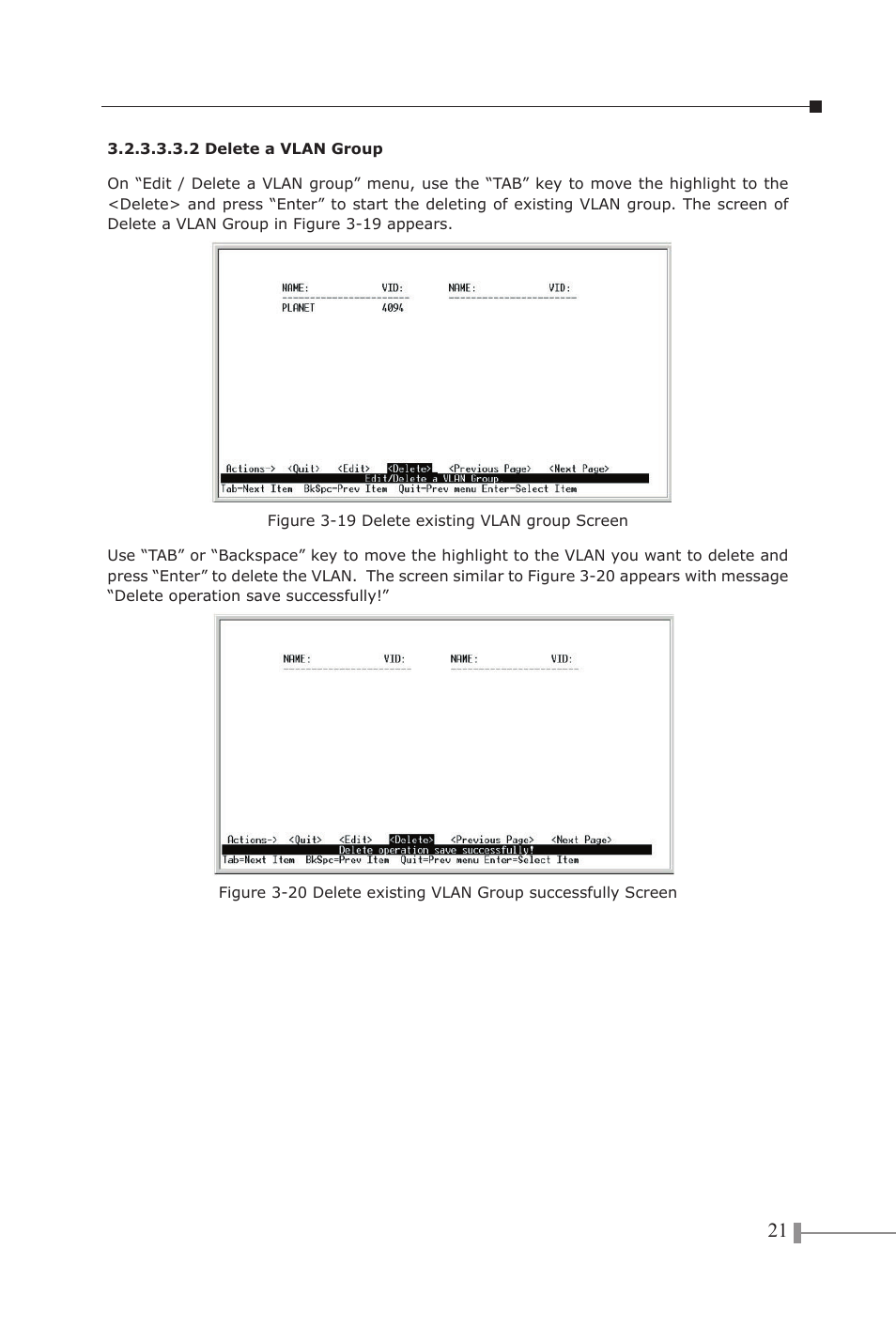 PLANET FNSW-2402S User Manual | Page 23 / 39