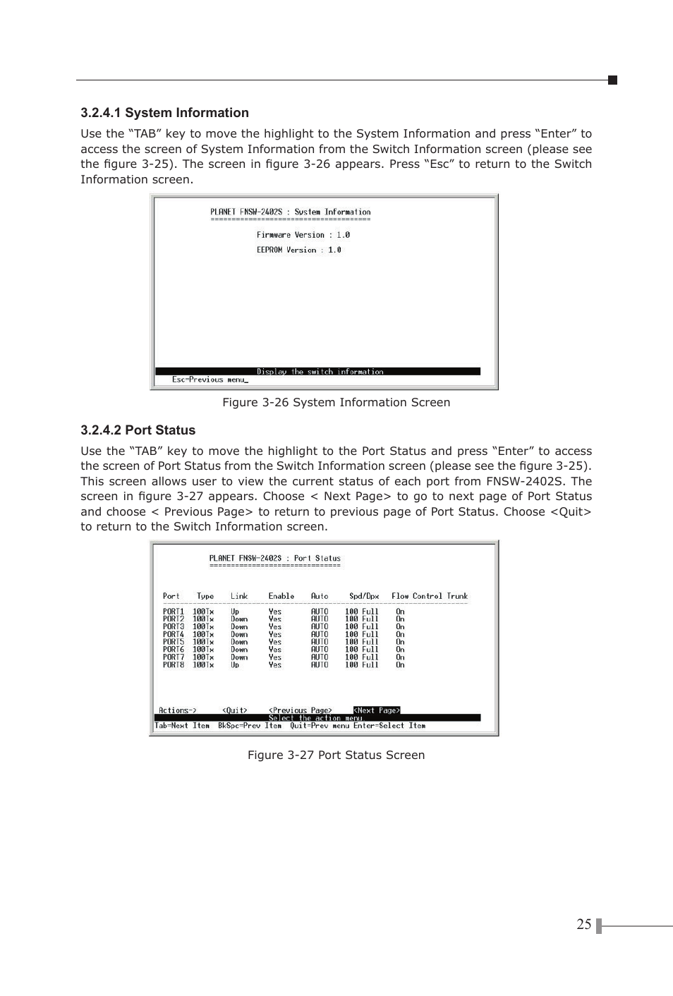 PLANET FNSW-2402S User Manual | Page 27 / 39