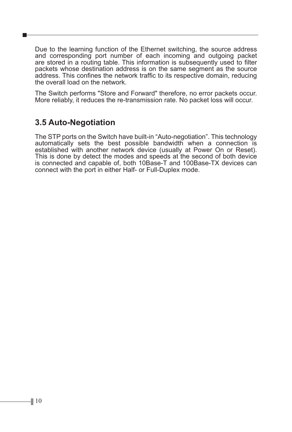 5 auto-negotiation | PLANET FSD-1605 User Manual | Page 12 / 18