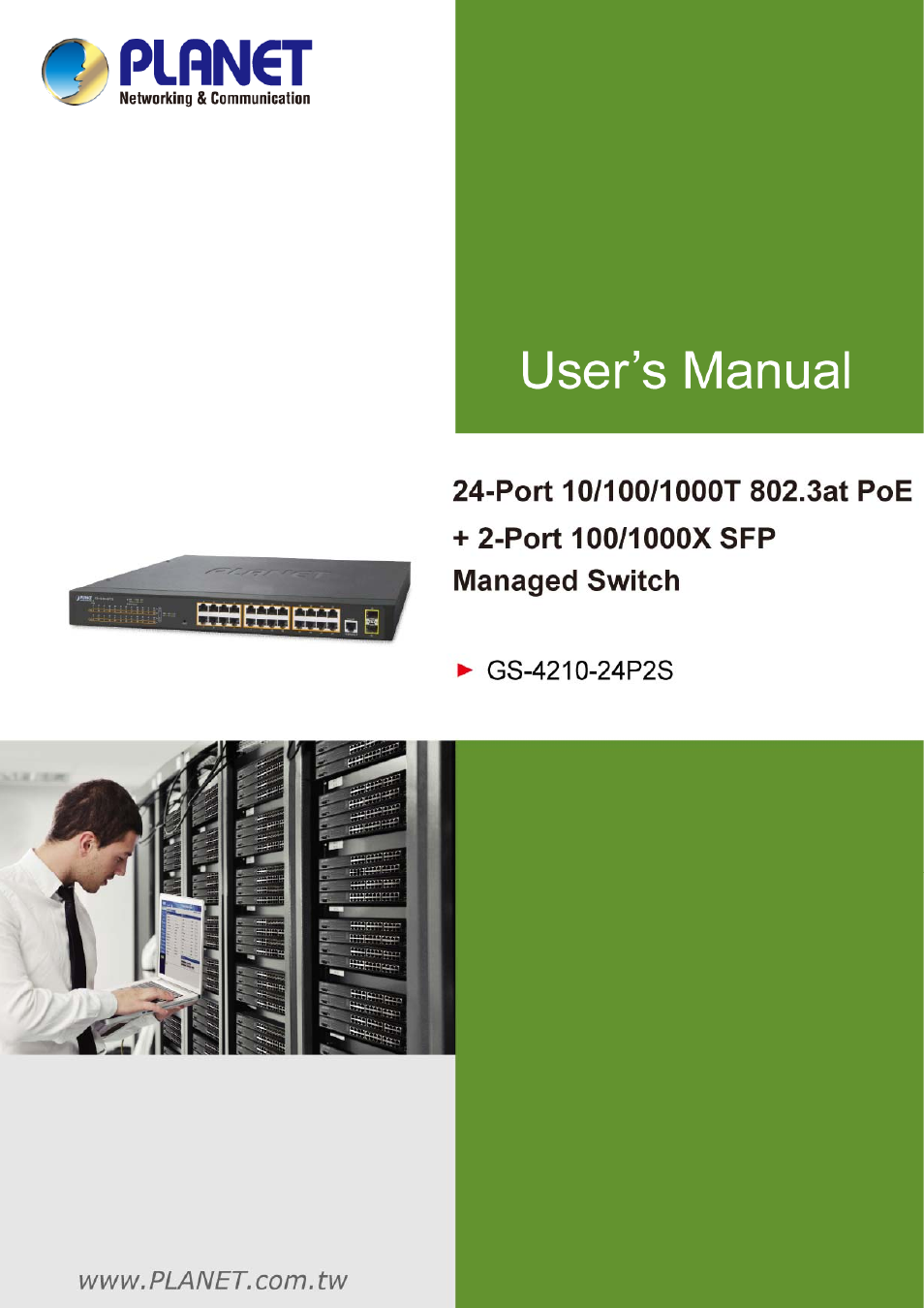 PLANET GS-4210-24P2S User Manual | 346 pages