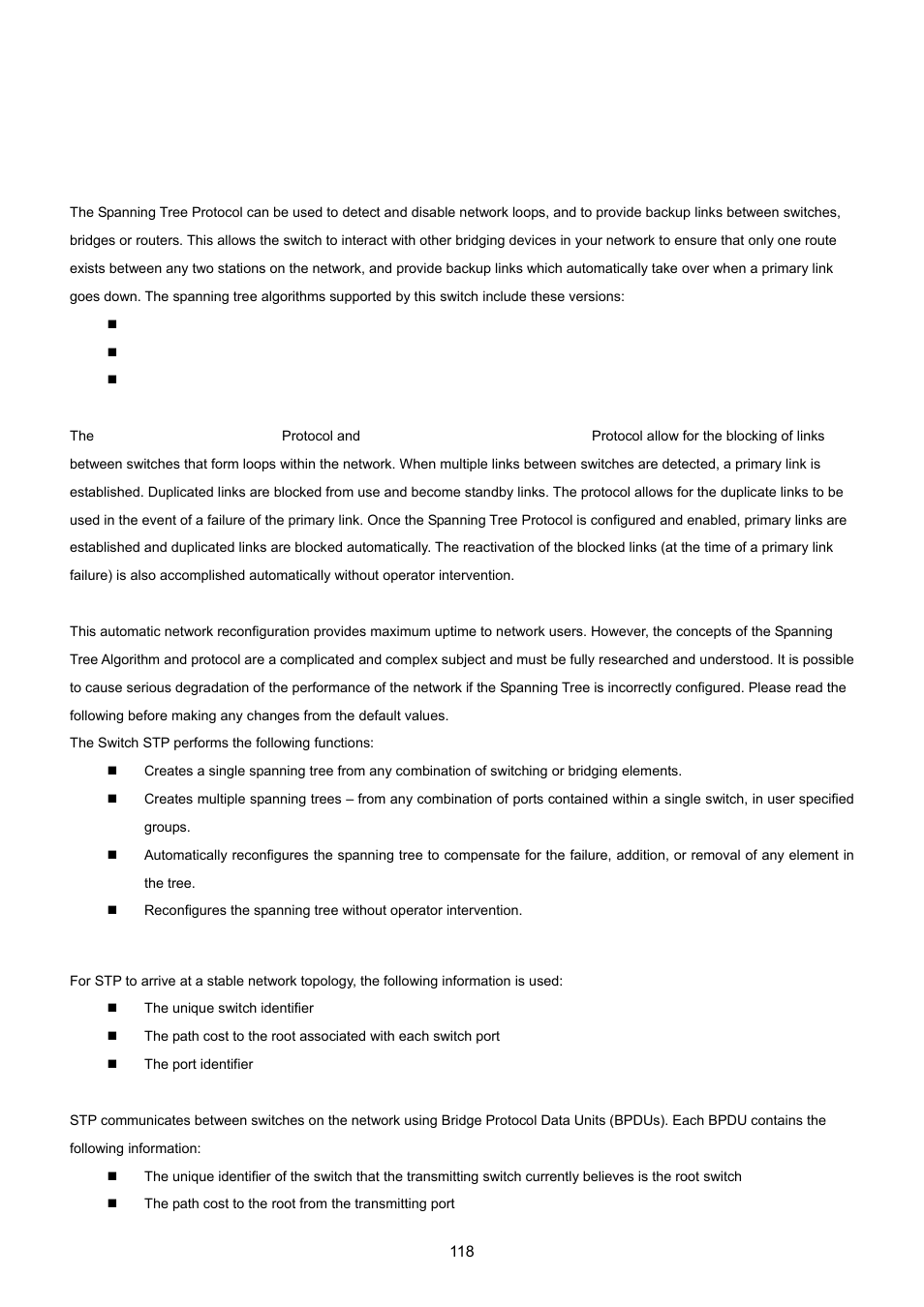 6 spanning tree protocol, 1 theory | PLANET GS-4210-24P2S User Manual | Page 118 / 346