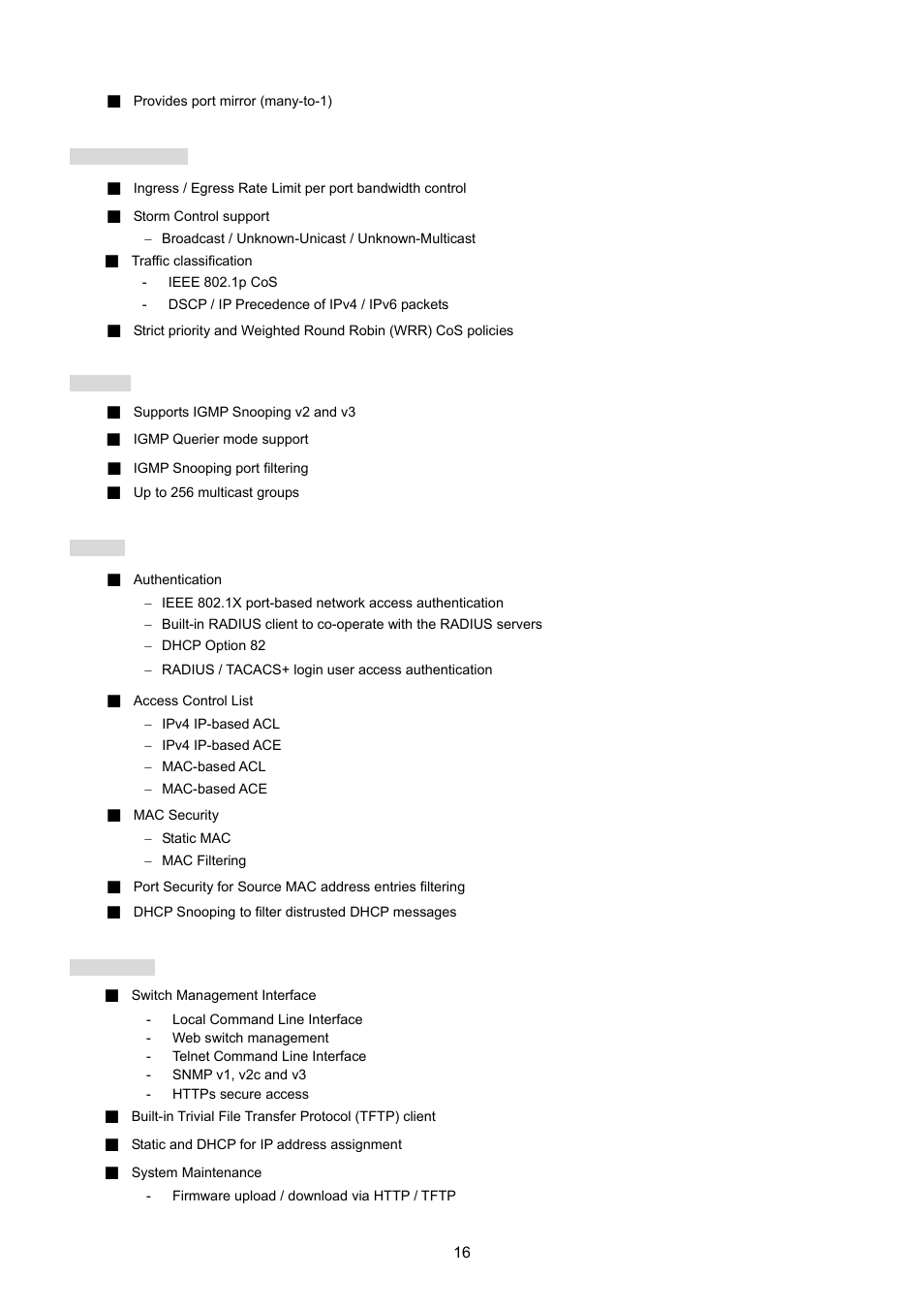 PLANET GS-4210-24P2S User Manual | Page 16 / 346