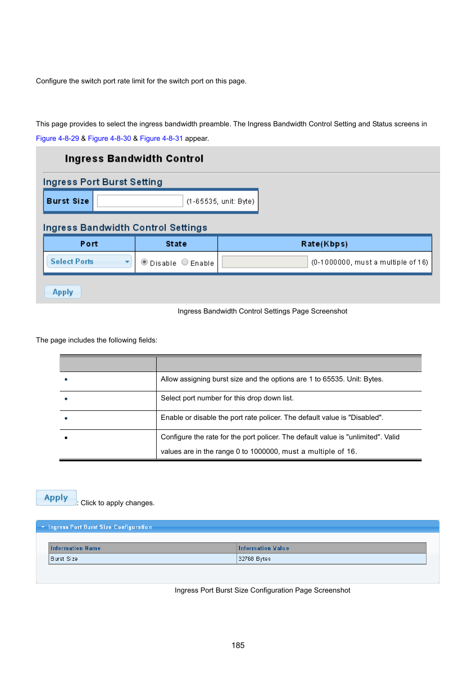 5 rate limit, 1 ingress bandwidth control | PLANET GS-4210-24P2S User Manual | Page 185 / 346