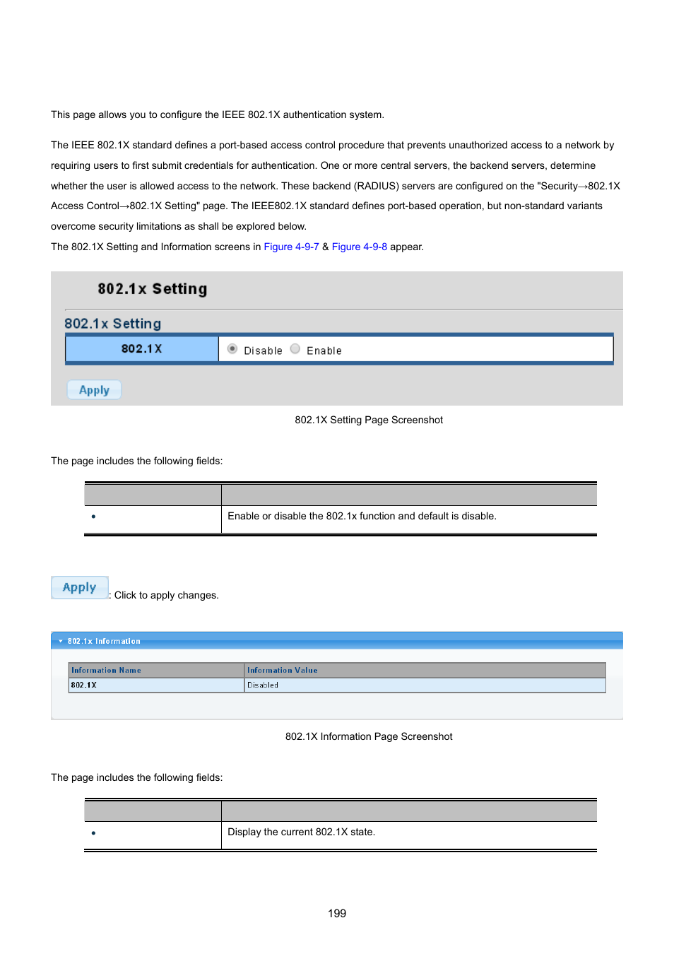 2 802.1x setting | PLANET GS-4210-24P2S User Manual | Page 199 / 346