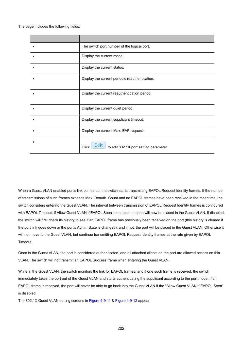 4 guest vlan setting | PLANET GS-4210-24P2S User Manual | Page 202 / 346