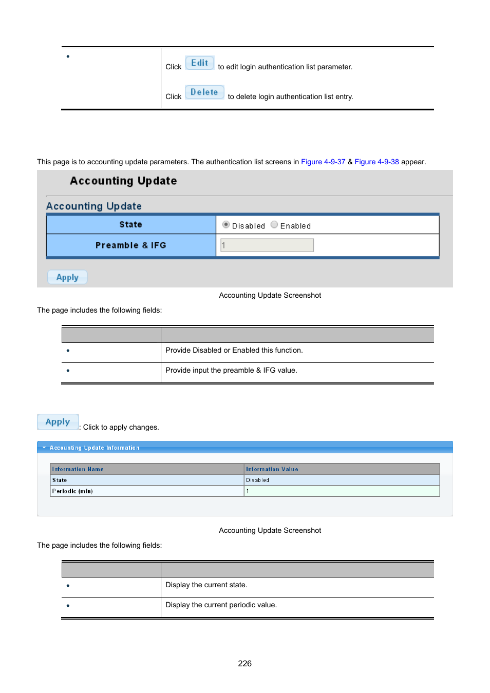 4 accounting update | PLANET GS-4210-24P2S User Manual | Page 226 / 346