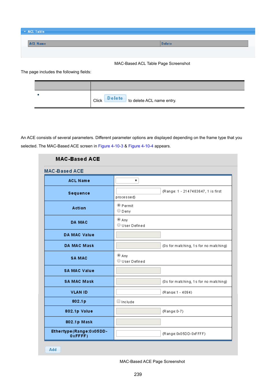 2 mac-based ace | PLANET GS-4210-24P2S User Manual | Page 239 / 346