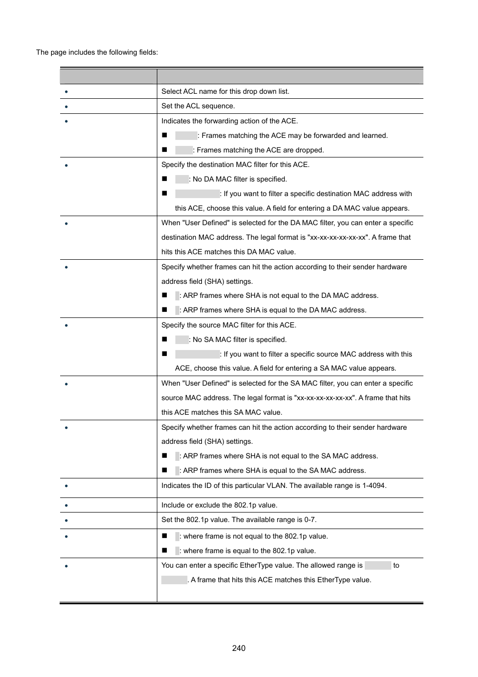 PLANET GS-4210-24P2S User Manual | Page 240 / 346