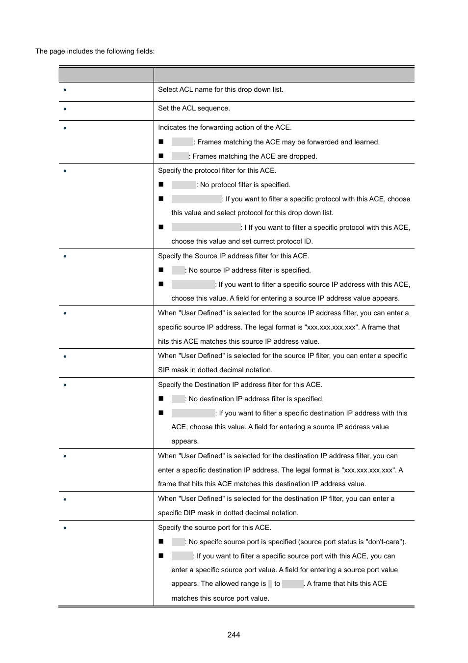 PLANET GS-4210-24P2S User Manual | Page 244 / 346