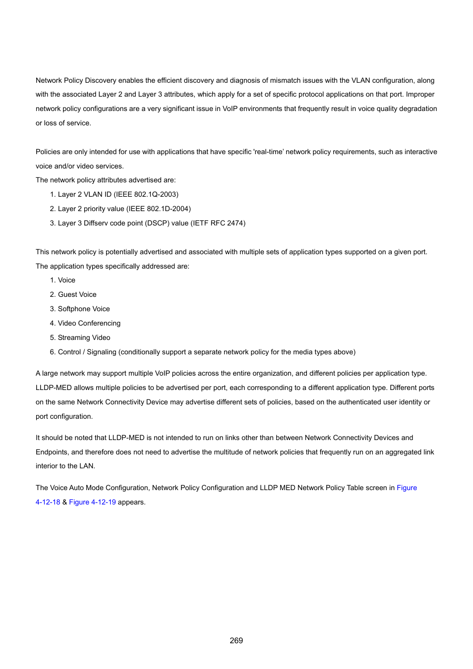 6 med network policy | PLANET GS-4210-24P2S User Manual | Page 269 / 346