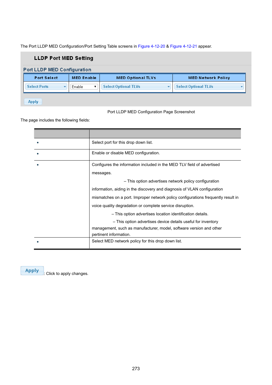 7 med port setting | PLANET GS-4210-24P2S User Manual | Page 273 / 346