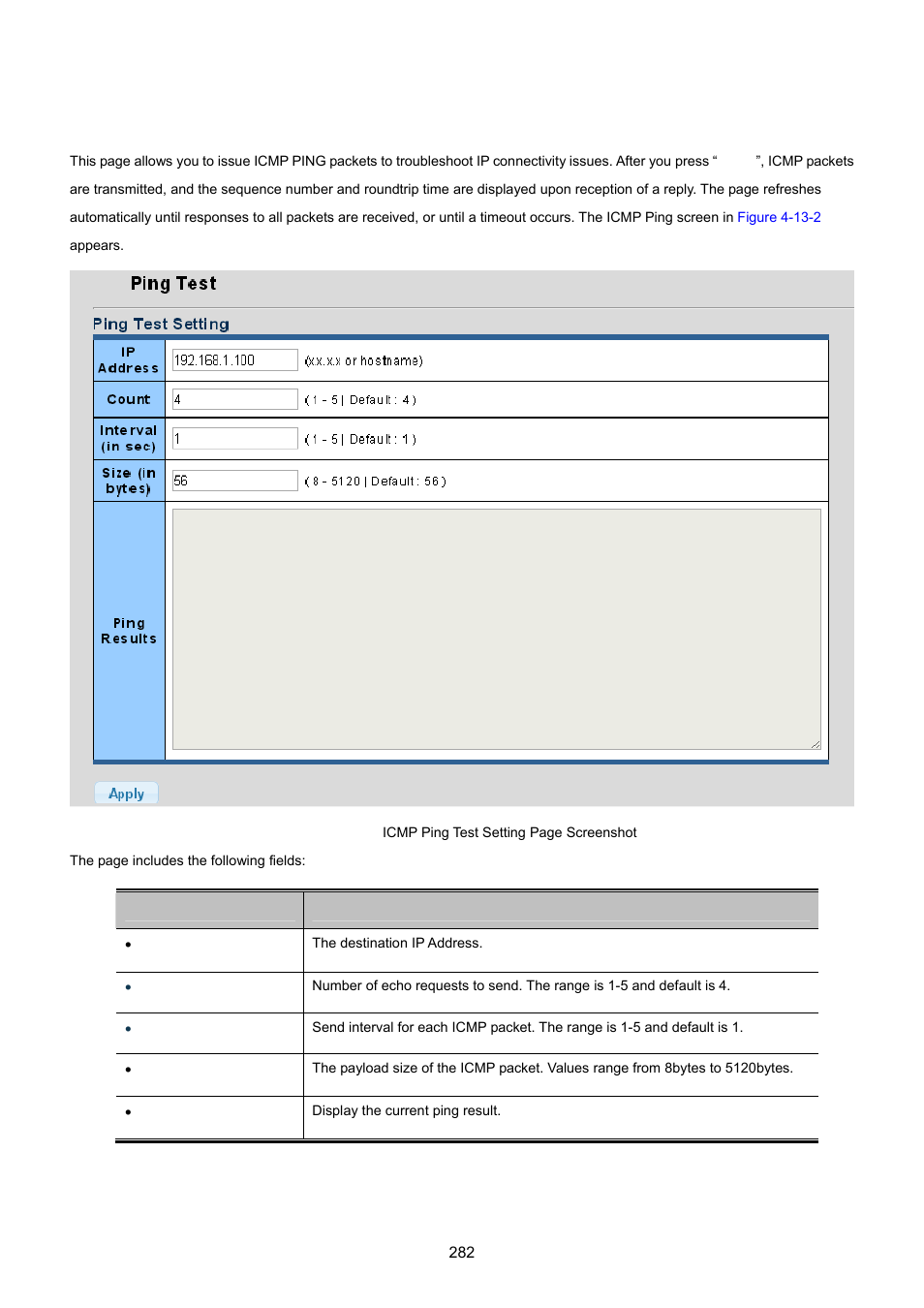 2 ping test | PLANET GS-4210-24P2S User Manual | Page 282 / 346