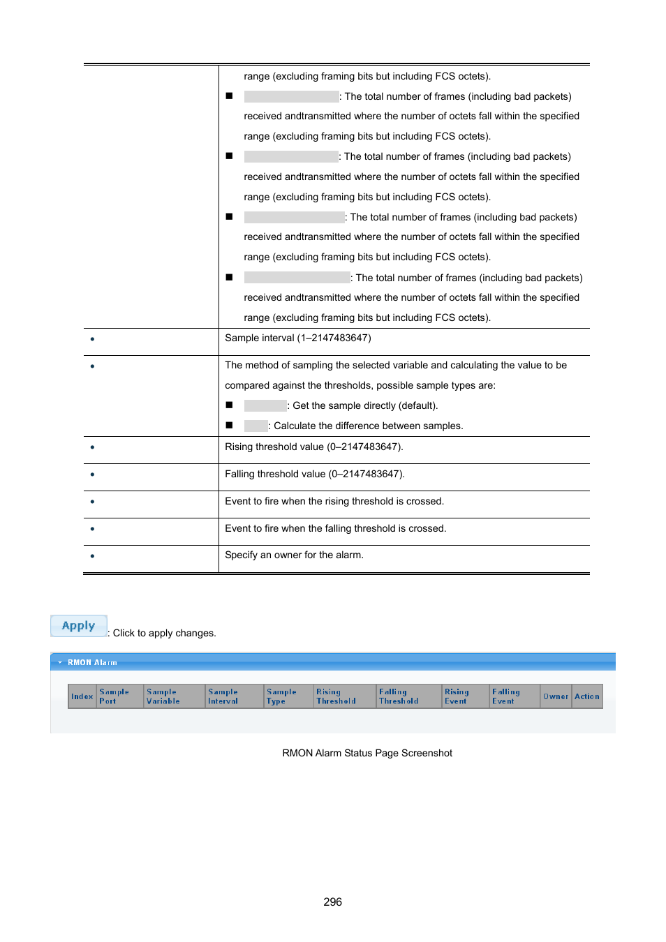 PLANET GS-4210-24P2S User Manual | Page 296 / 346