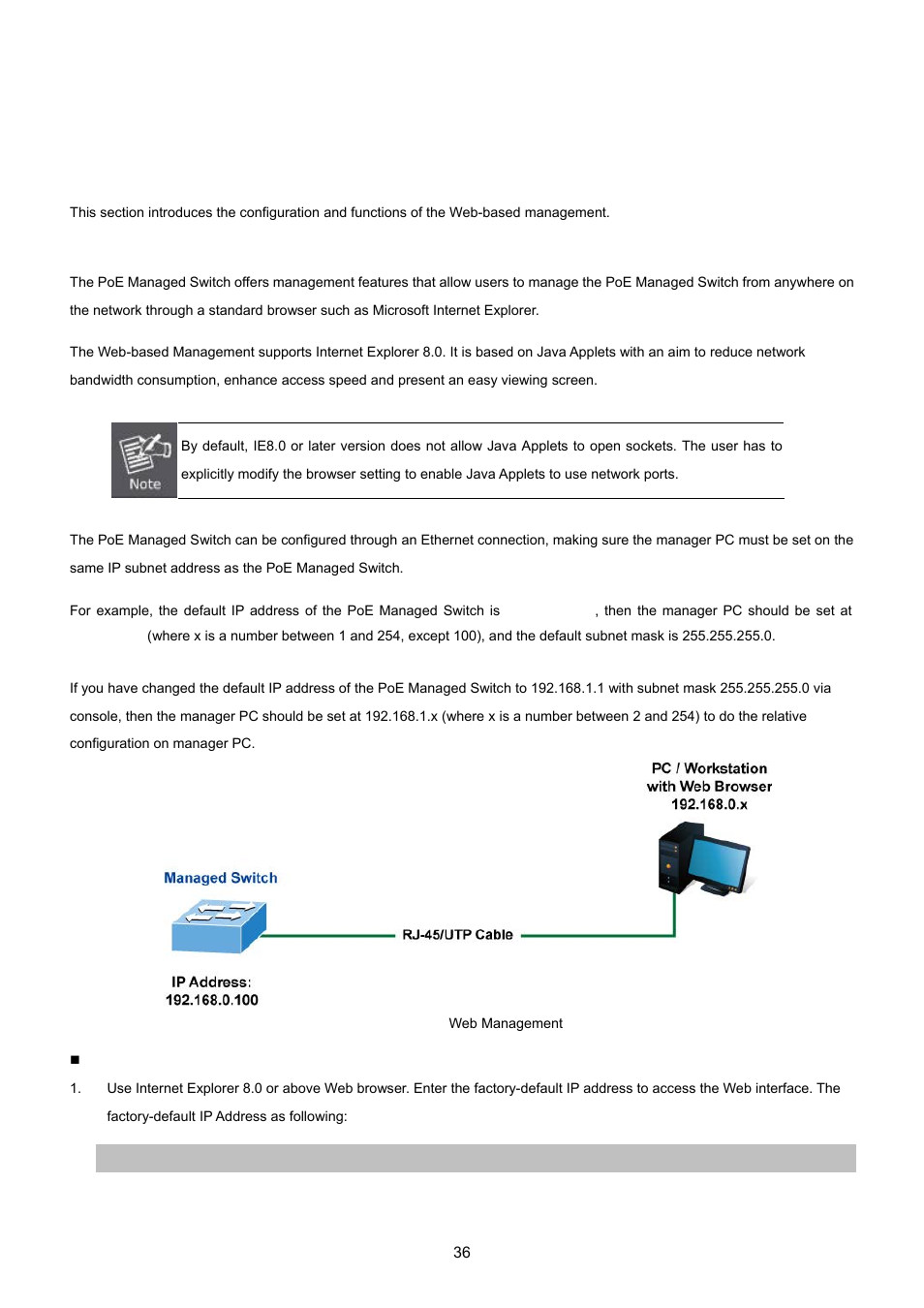 Web configuration | PLANET GS-4210-24P2S User Manual | Page 36 / 346