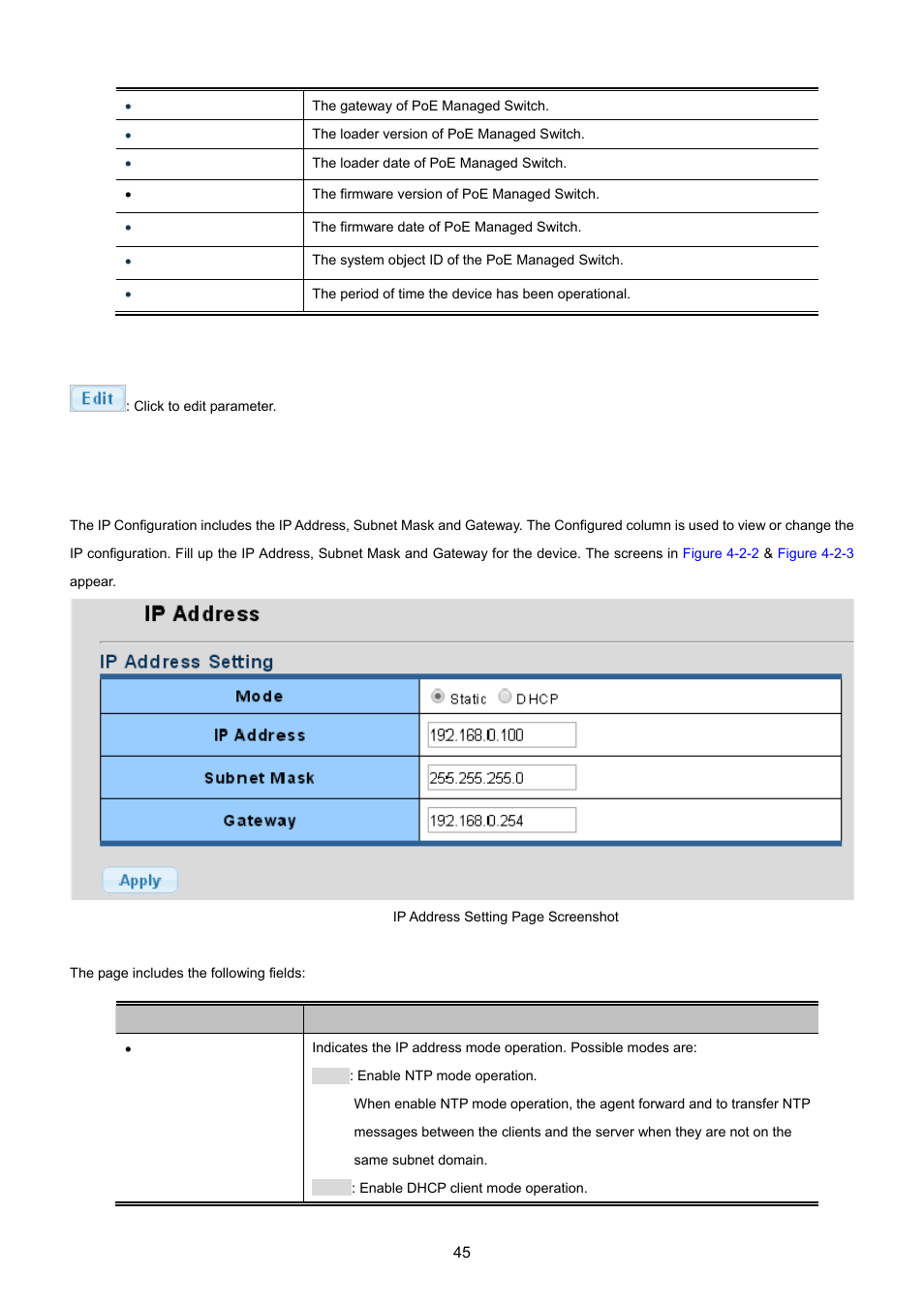 2 ip configuration | PLANET GS-4210-24P2S User Manual | Page 45 / 346