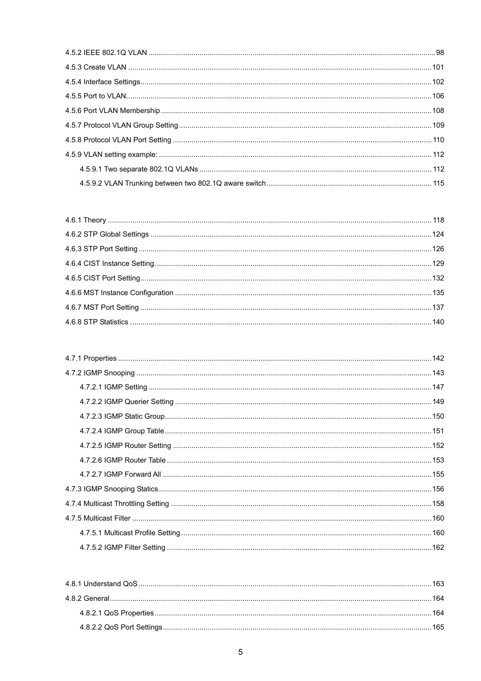 PLANET GS-4210-24P2S User Manual | Page 5 / 346