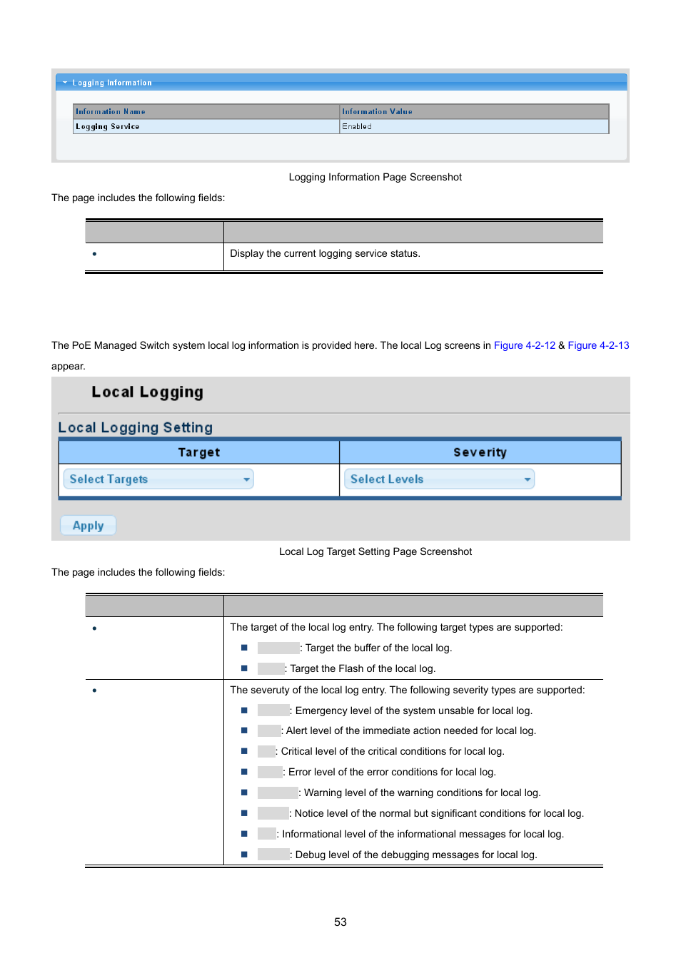 2 local logging | PLANET GS-4210-24P2S User Manual | Page 53 / 346