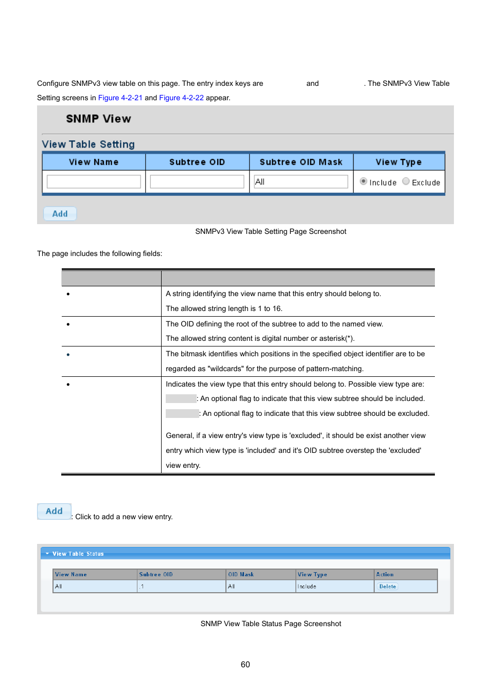 3 snmp view | PLANET GS-4210-24P2S User Manual | Page 60 / 346