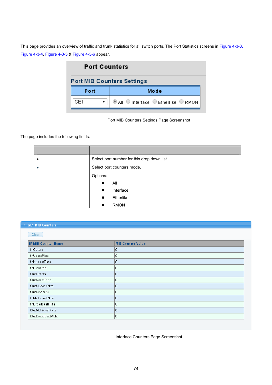 2 port counters | PLANET GS-4210-24P2S User Manual | Page 74 / 346