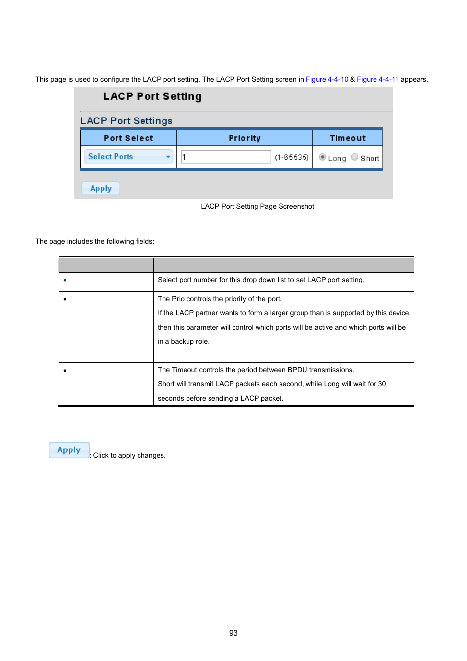 5 lacp port setting | PLANET GS-4210-24P2S User Manual | Page 93 / 346