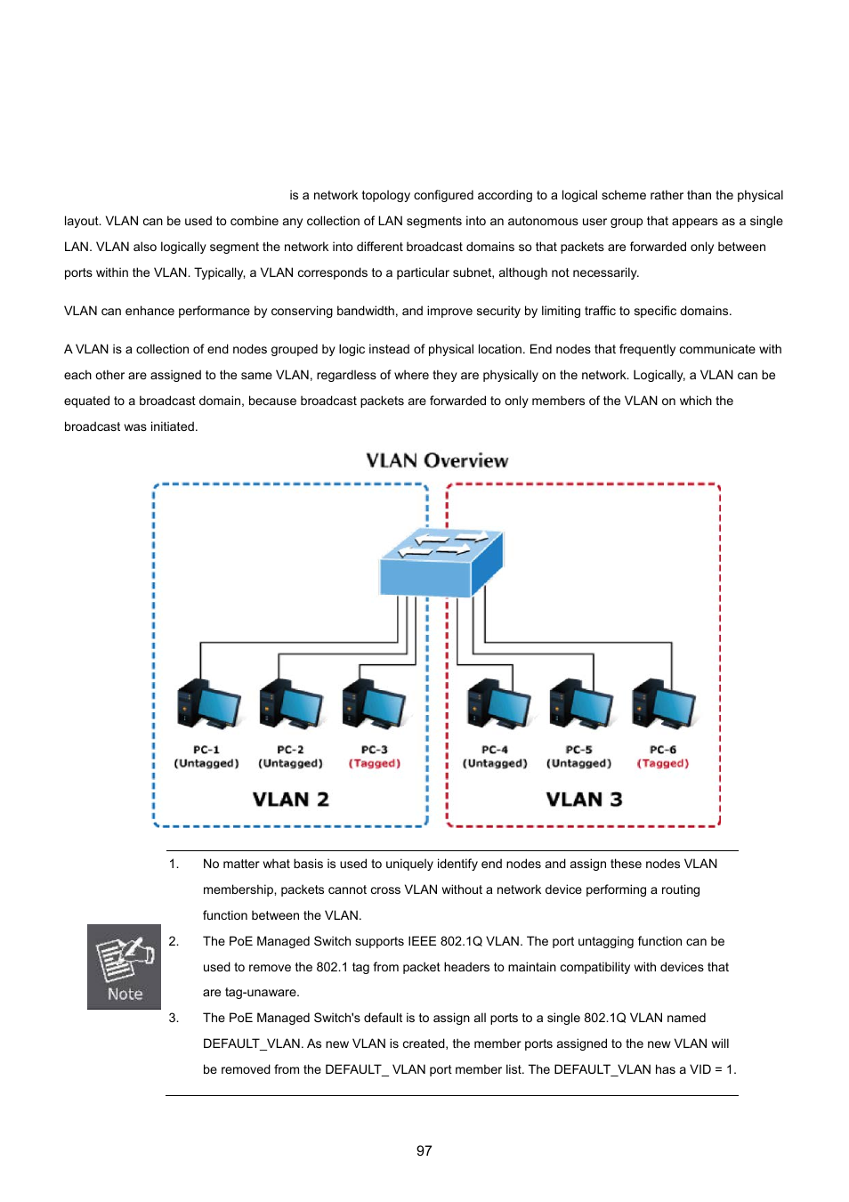 5 vlan, 1 vlan overview | PLANET GS-4210-24P2S User Manual | Page 97 / 346