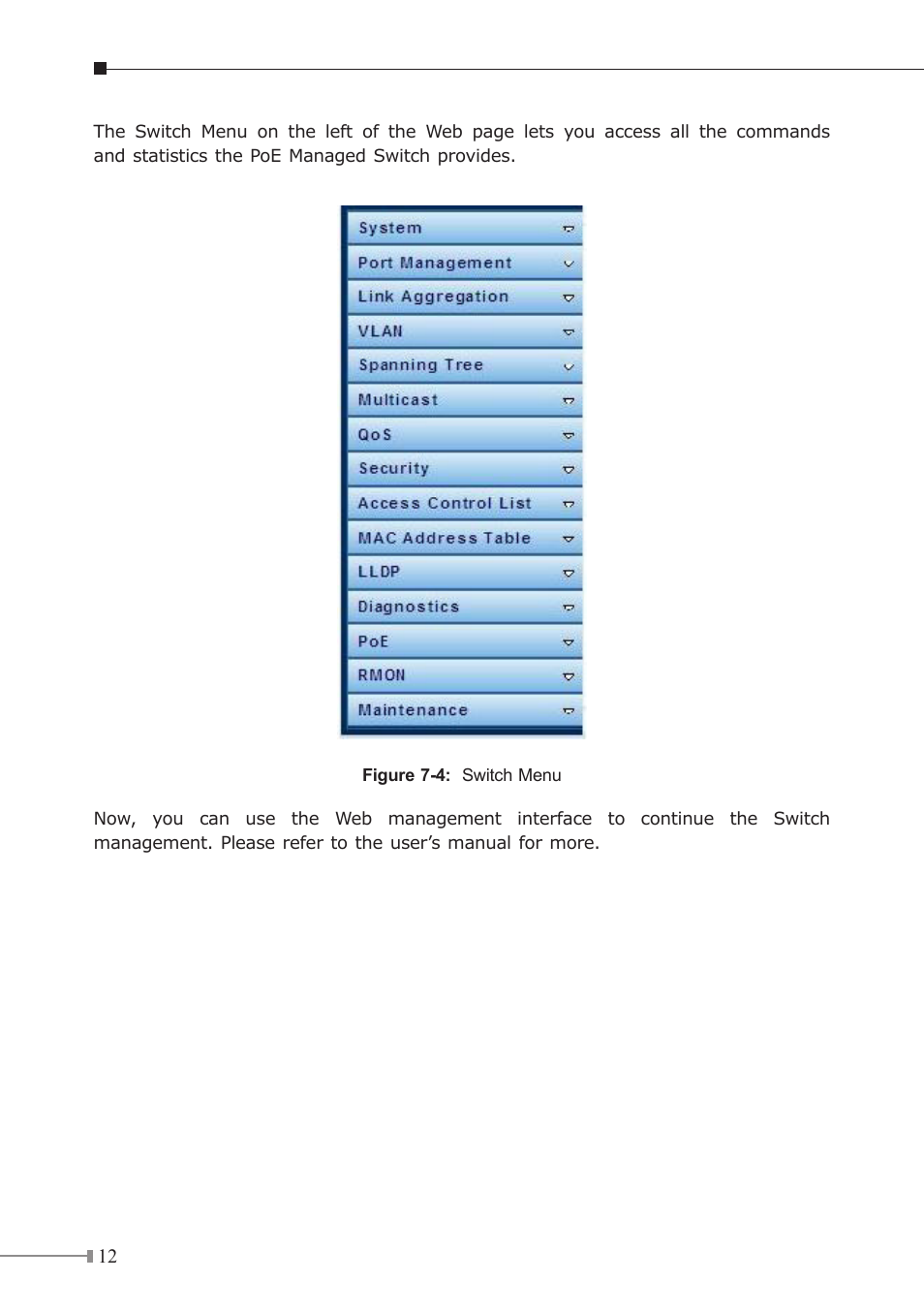 PLANET GS-4210-24P2S User Manual | Page 12 / 16