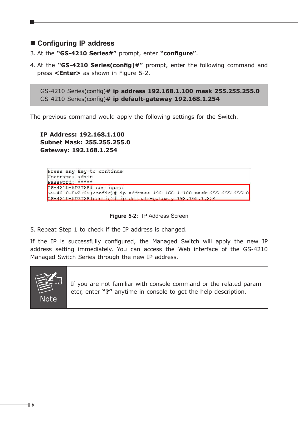 PLANET GS-4210-24P4C User Manual | Page 8 / 16