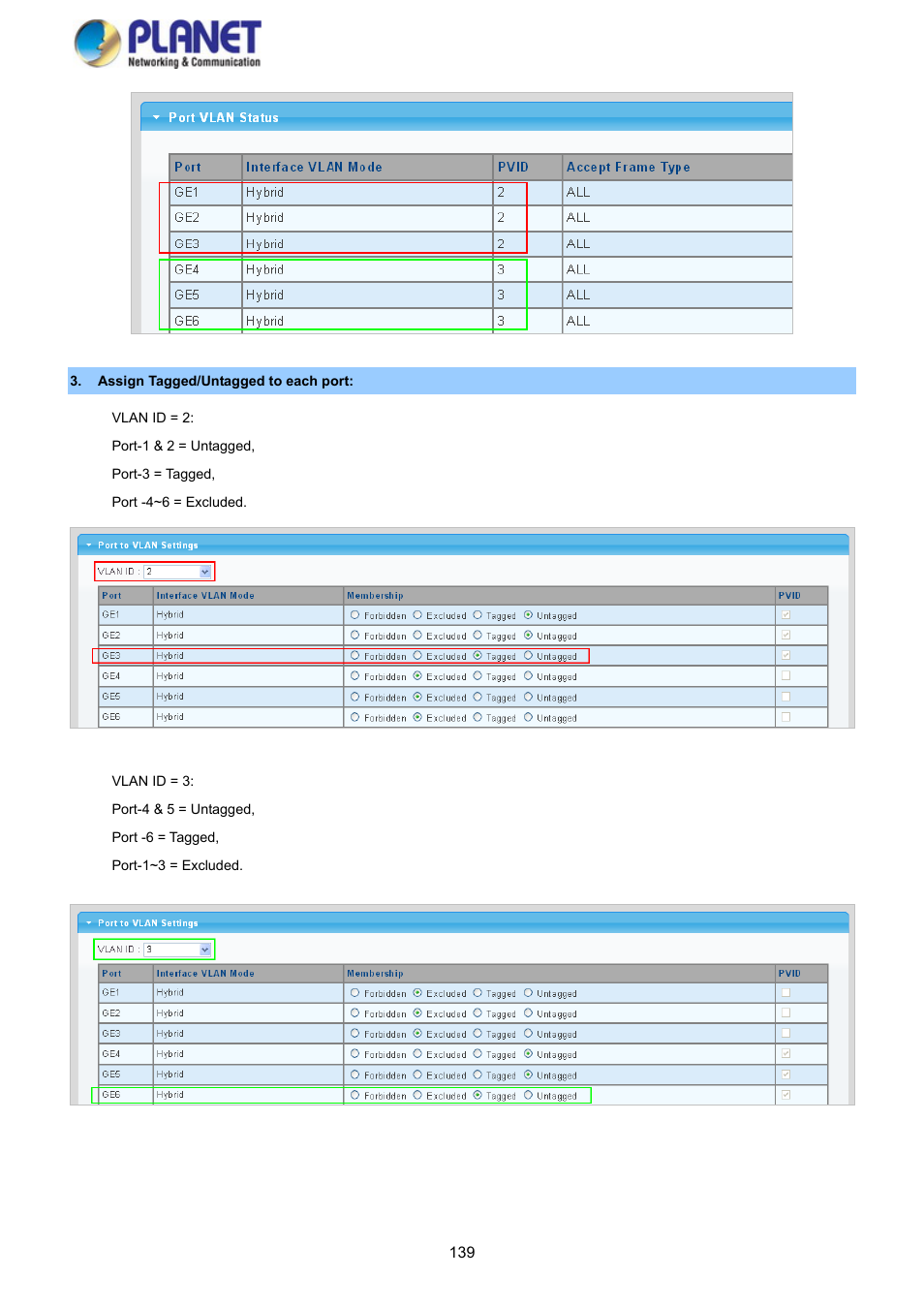 PLANET GS-4210-8P2S User Manual | Page 139 / 353