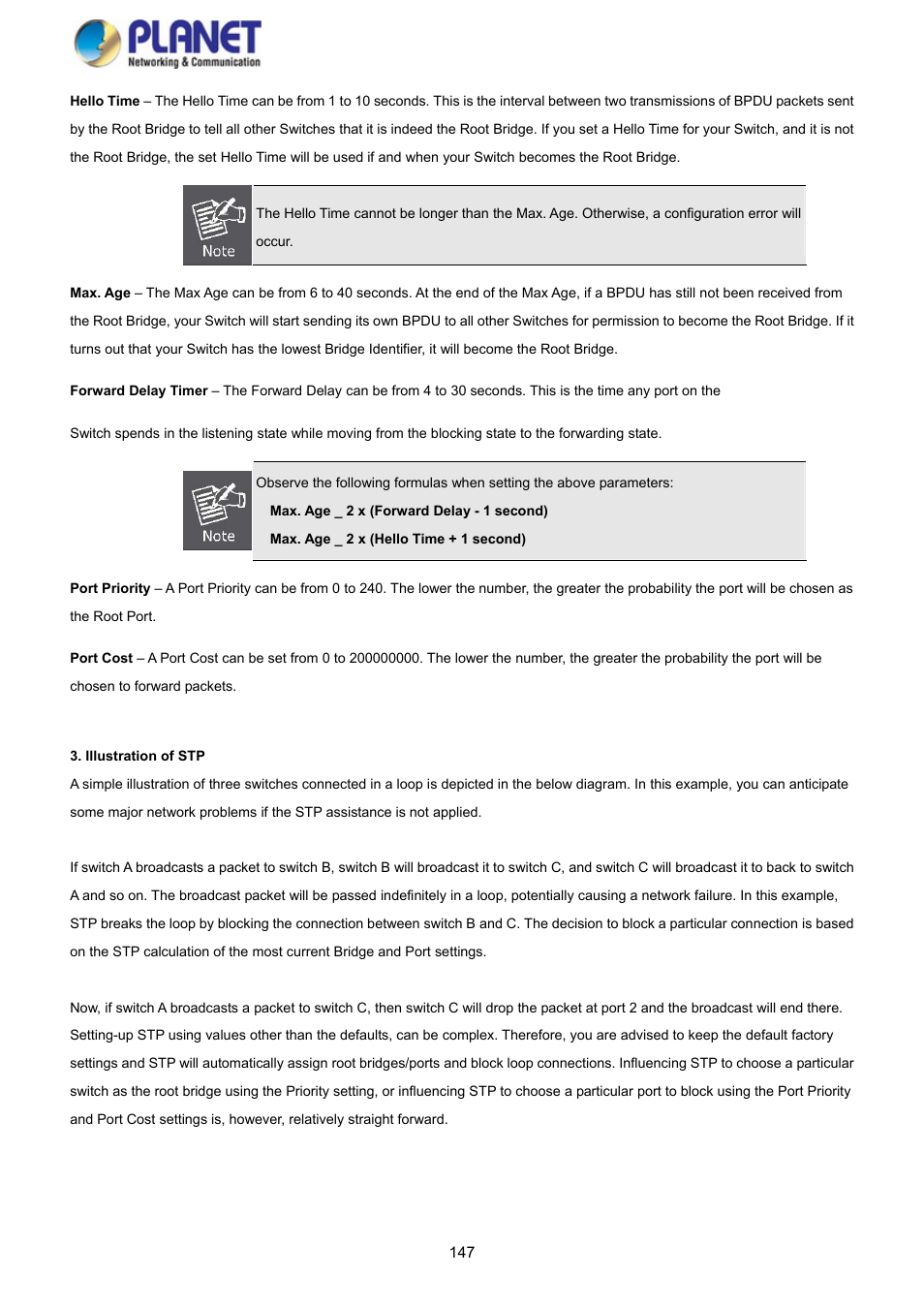 PLANET GS-4210-8P2S User Manual | Page 147 / 353