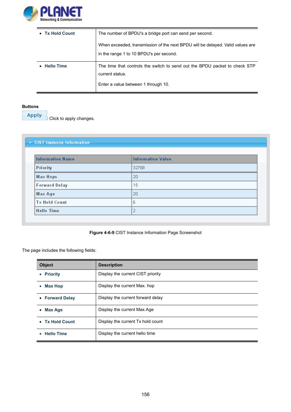 PLANET GS-4210-8P2S User Manual | Page 156 / 353