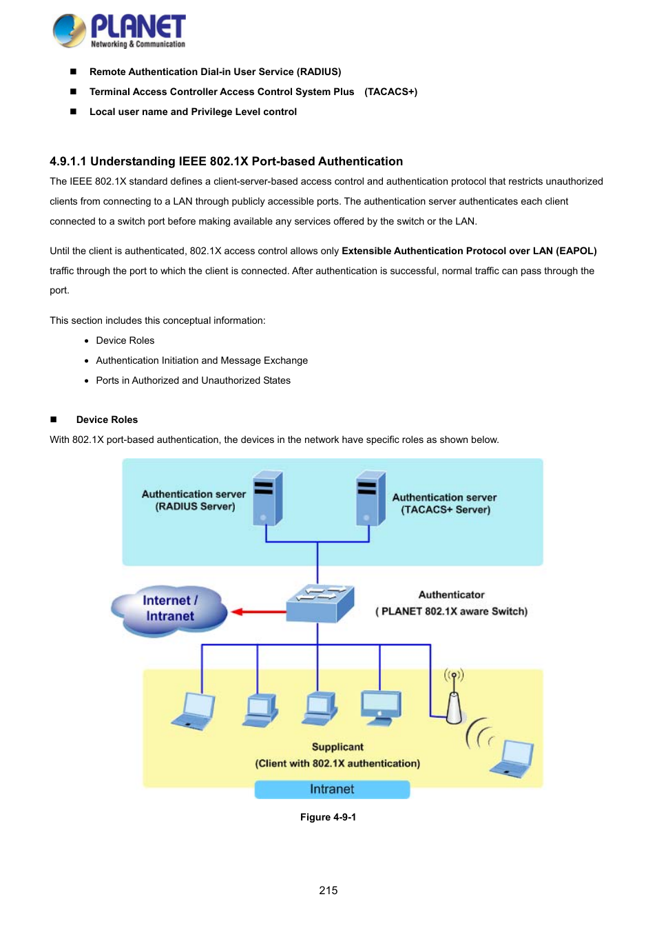 PLANET GS-4210-8P2S User Manual | Page 215 / 353