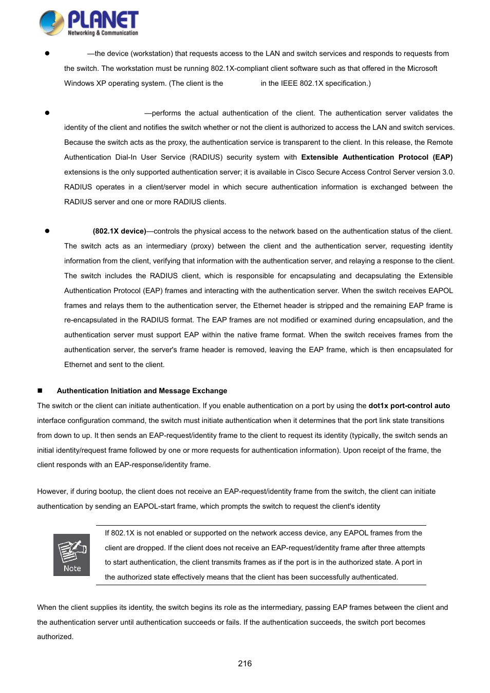 PLANET GS-4210-8P2S User Manual | Page 216 / 353