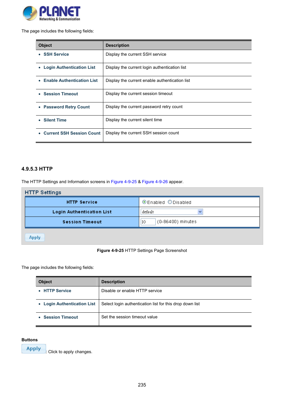 3 http | PLANET GS-4210-8P2S User Manual | Page 235 / 353