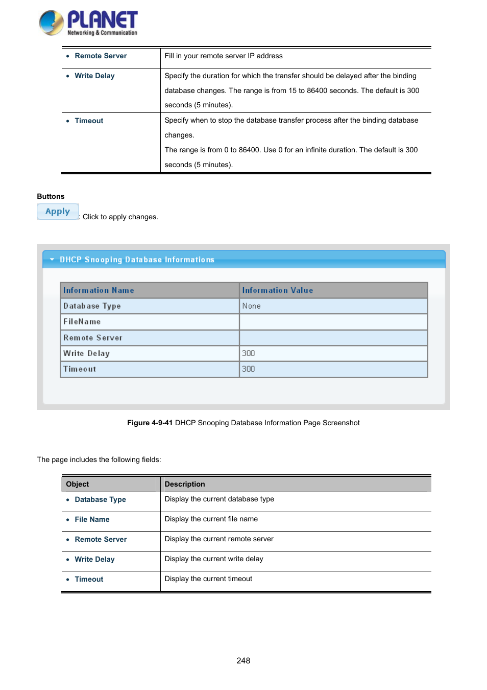 PLANET GS-4210-8P2S User Manual | Page 248 / 353