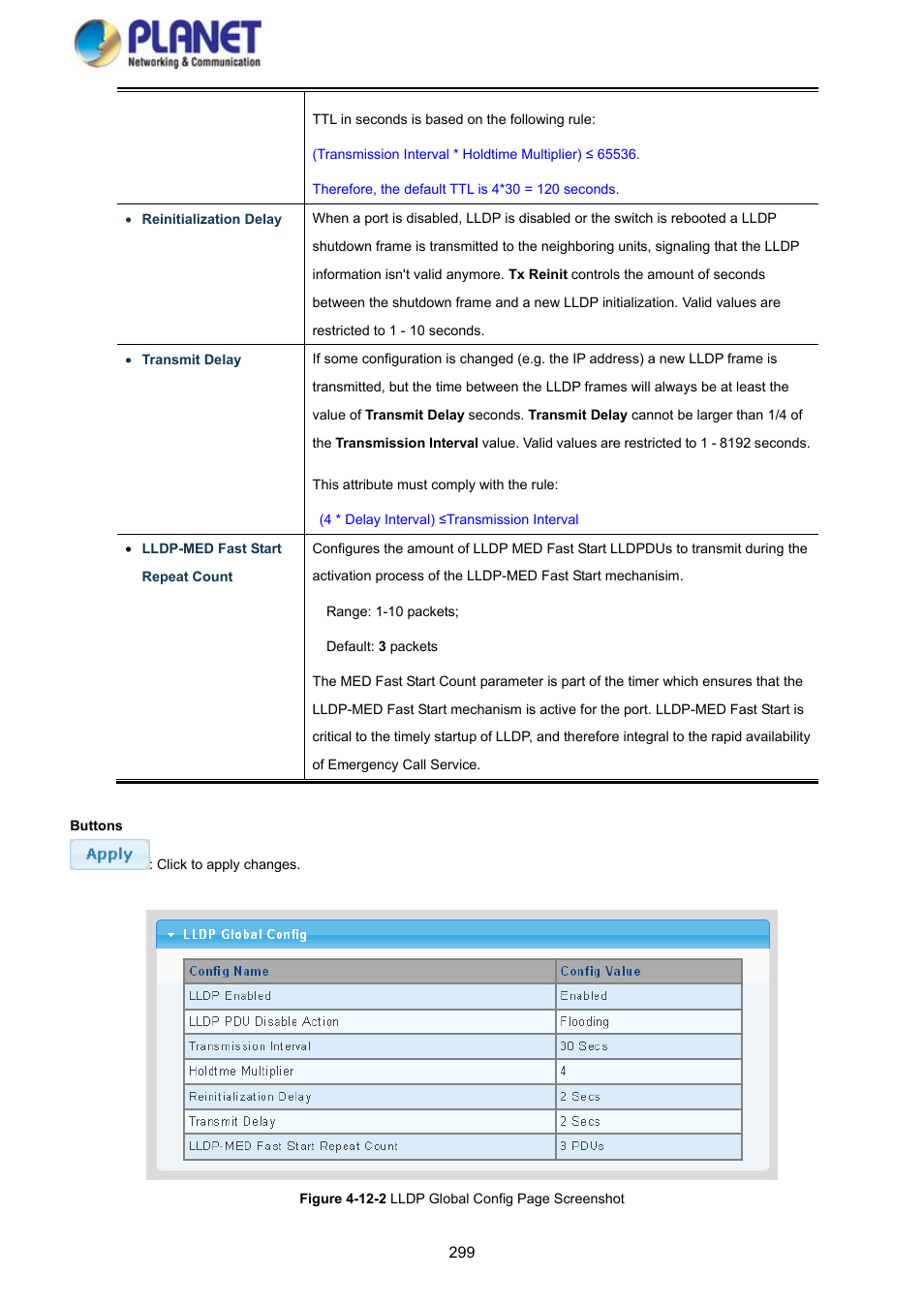 PLANET GS-4210-8P2S User Manual | Page 299 / 353
