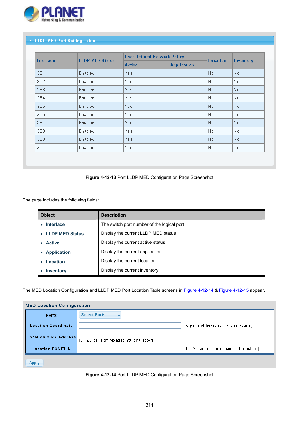PLANET GS-4210-8P2S User Manual | Page 311 / 353