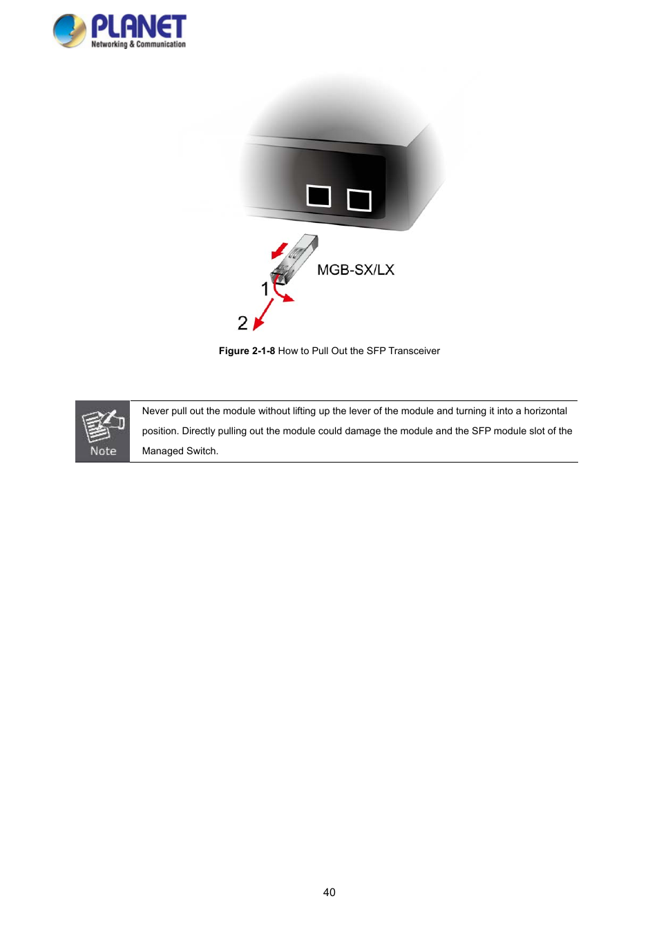 PLANET GS-4210-8P2S User Manual | Page 40 / 353