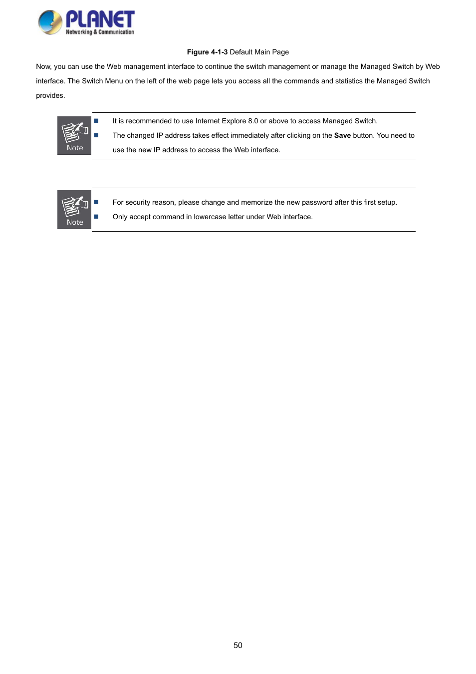 PLANET GS-4210-8P2S User Manual | Page 50 / 353