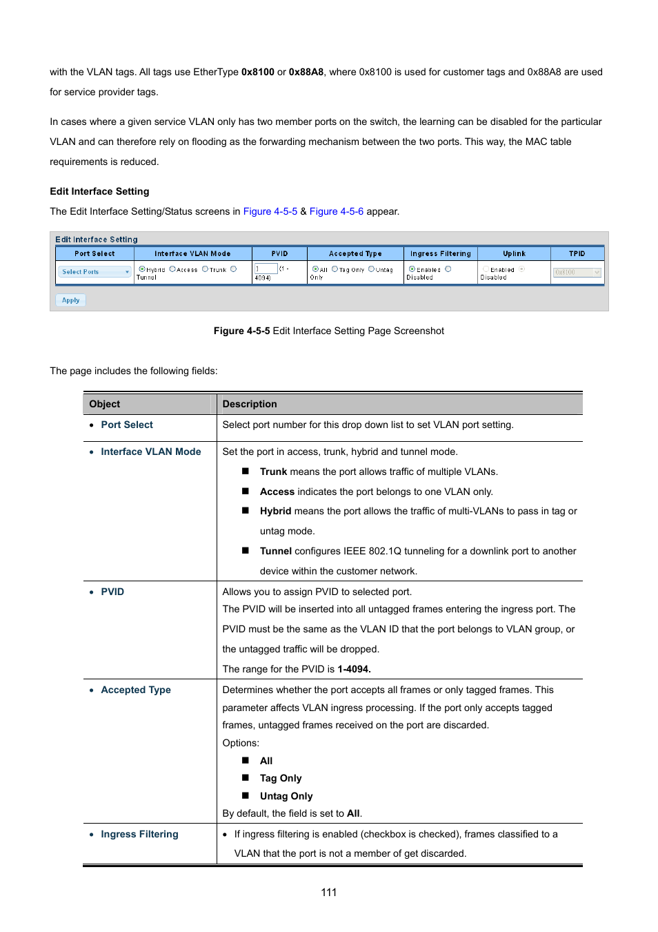 PLANET GS-4210-8P2T2S User Manual | Page 111 / 331