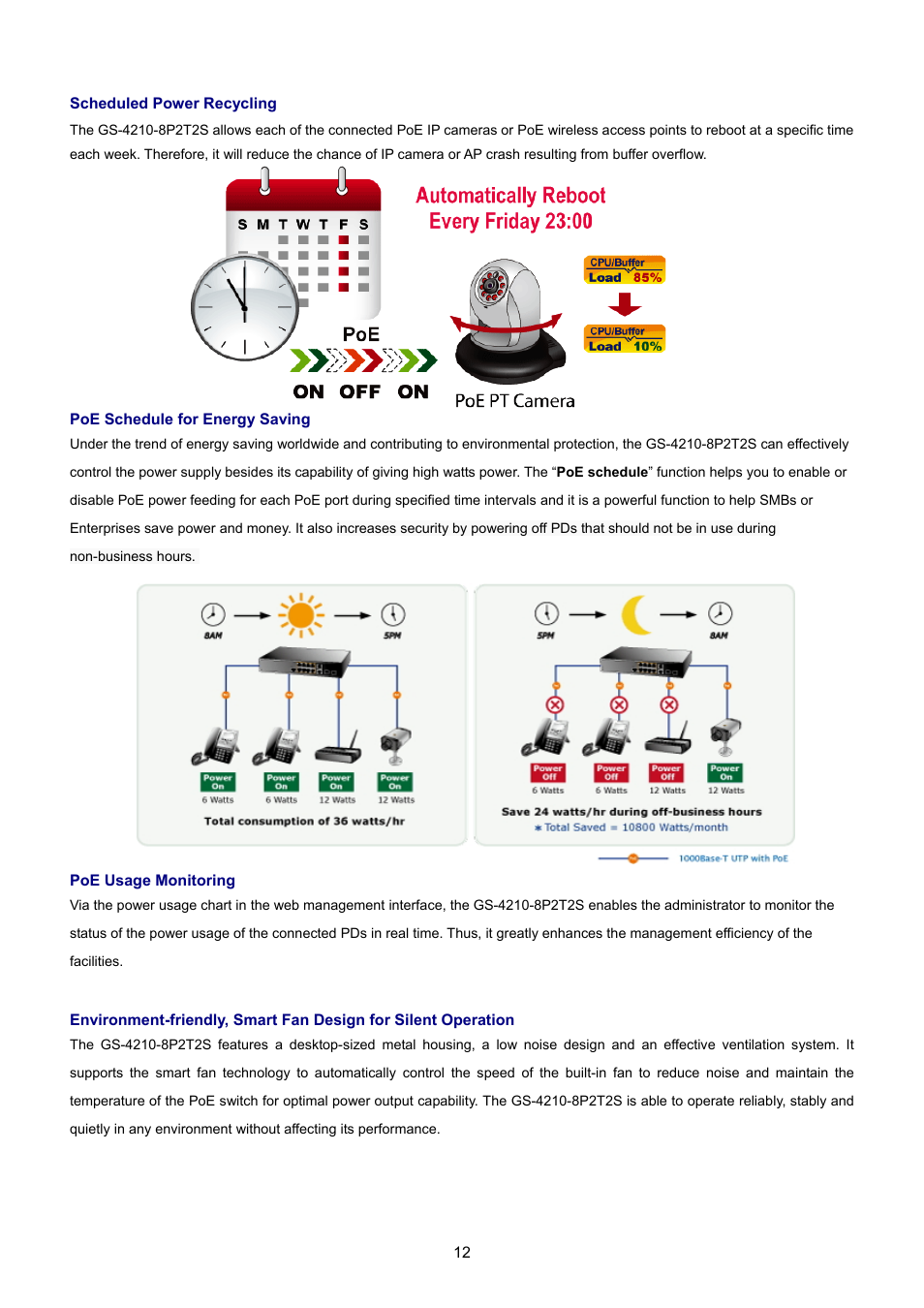 PLANET GS-4210-8P2T2S User Manual | Page 12 / 331