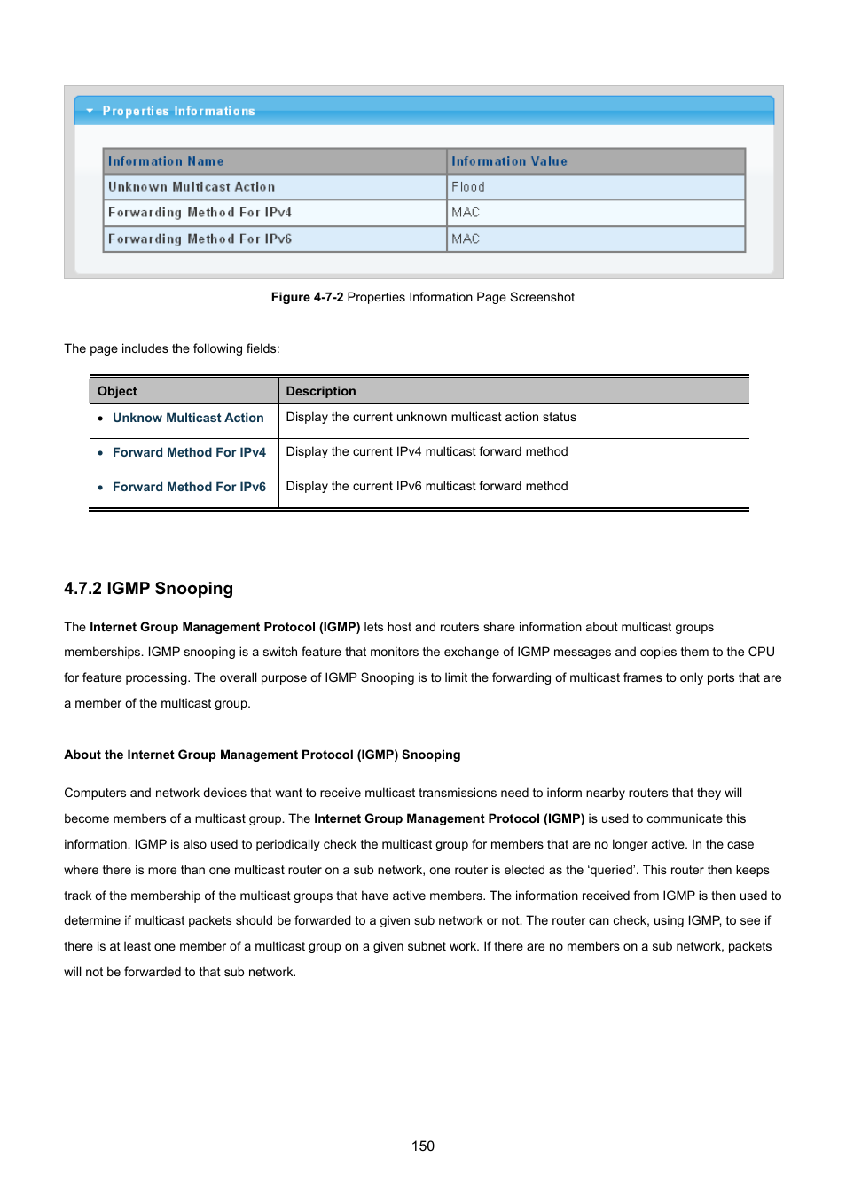 2 igmp snooping | PLANET GS-4210-8P2T2S User Manual | Page 150 / 331