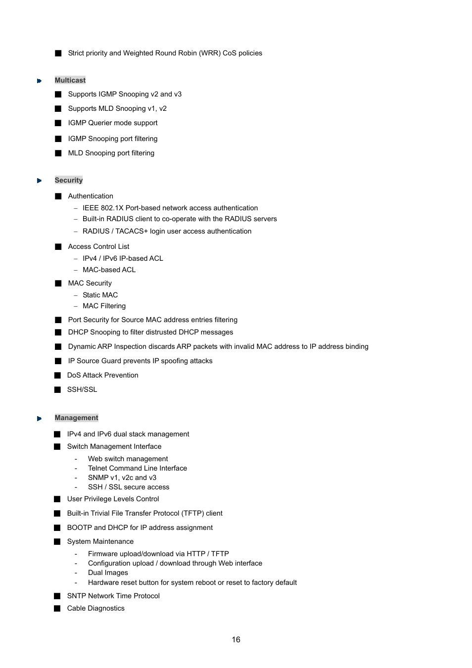 PLANET GS-4210-8P2T2S User Manual | Page 16 / 331