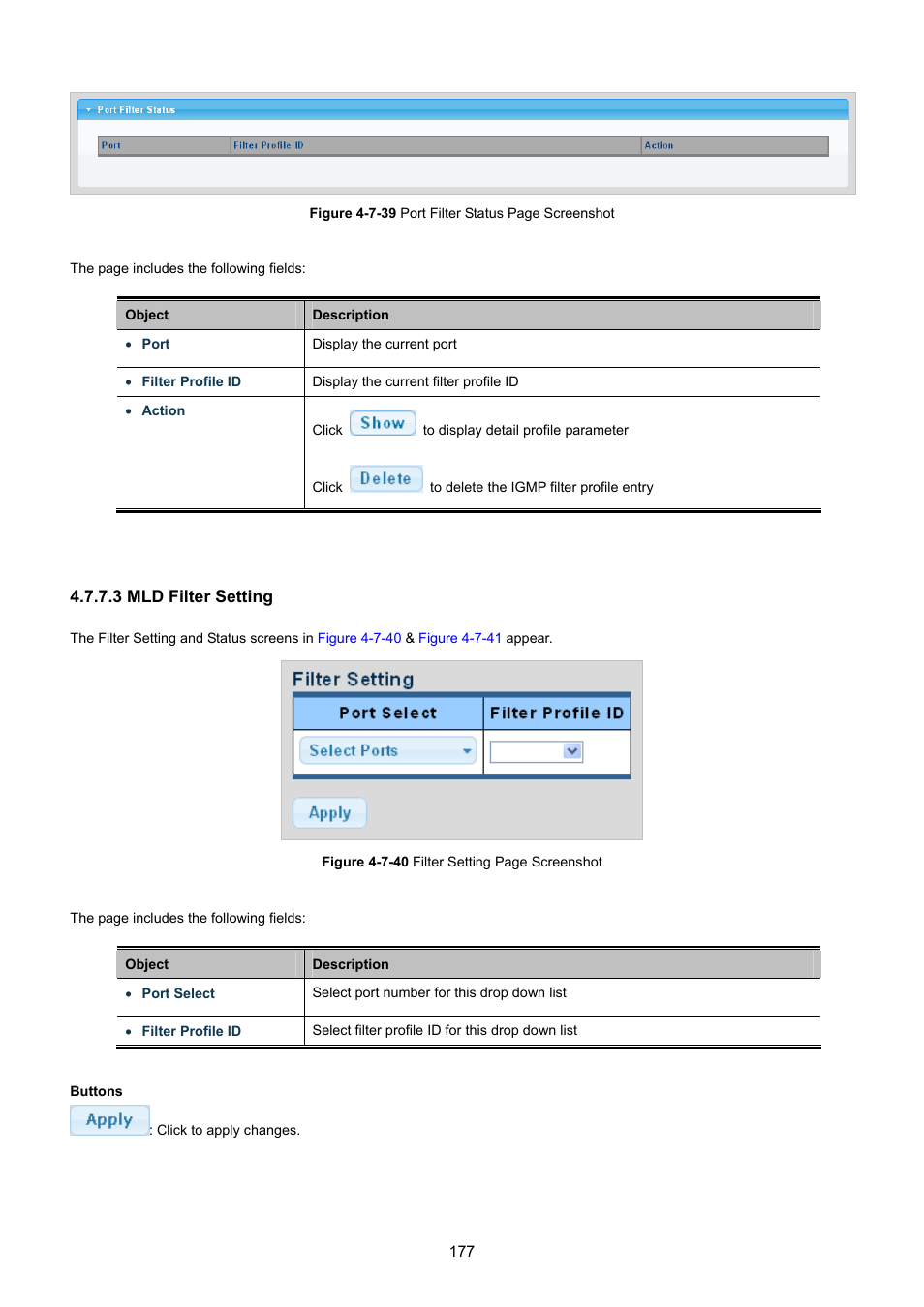 3 mld filter setting | PLANET GS-4210-8P2T2S User Manual | Page 177 / 331