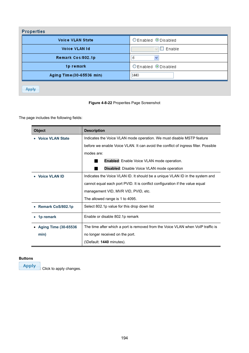 PLANET GS-4210-8P2T2S User Manual | Page 194 / 331