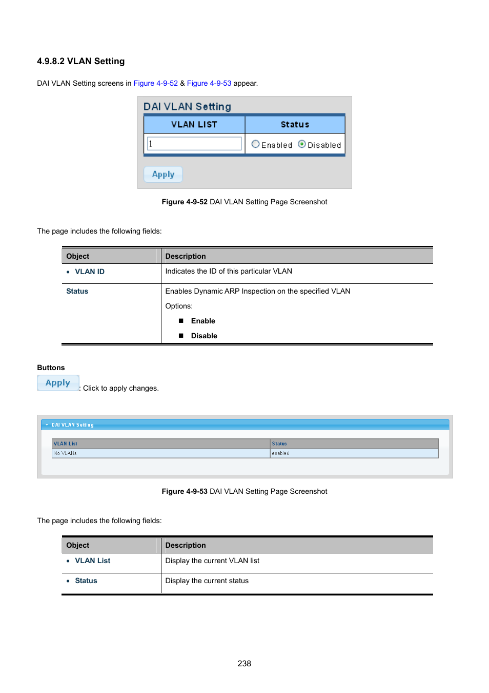 2 vlan setting | PLANET GS-4210-8P2T2S User Manual | Page 238 / 331